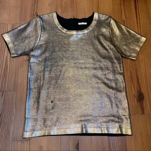 Under Skies gold crew neck tee SIZE M